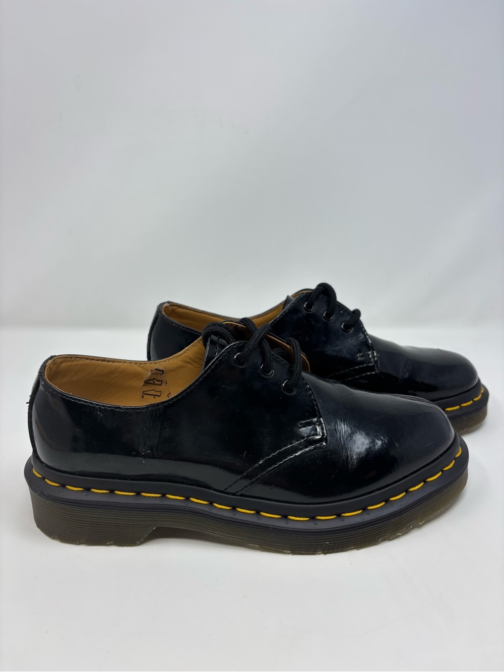 Dr. Martens 1461 Black Patent Leather Oxford Shoes Sneakers Womens Size 5